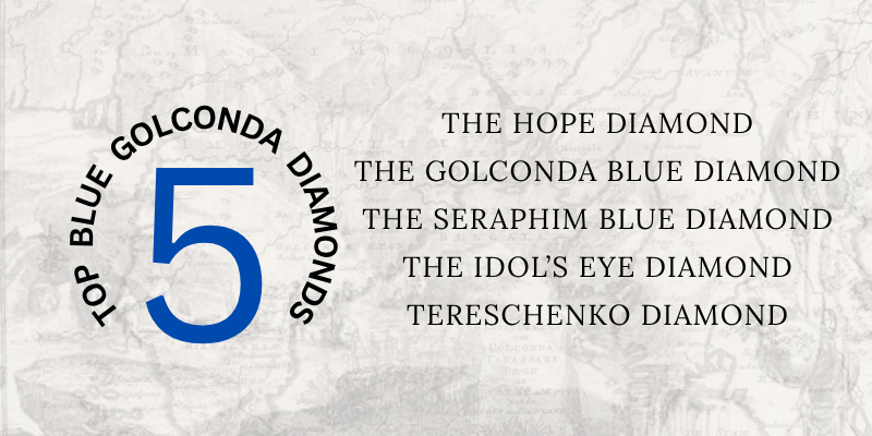 top 5 golconda blue diamonds